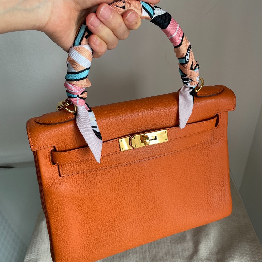 Hermes Kelly 28 Feu GHW fullset